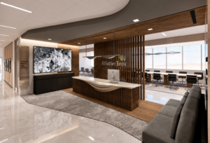 MEP engineering for office architects – Whittier Trust 31,977-square-foot financial services office renovation at 177 Colorado Boulevard in Pasadena with 24/7 server room cooling and emergency backup power.