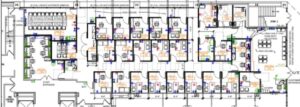 MEP engineering for government architects – Los Angeles County Department of Mental Health office renovation at 3333 Wilshire Boulevard.