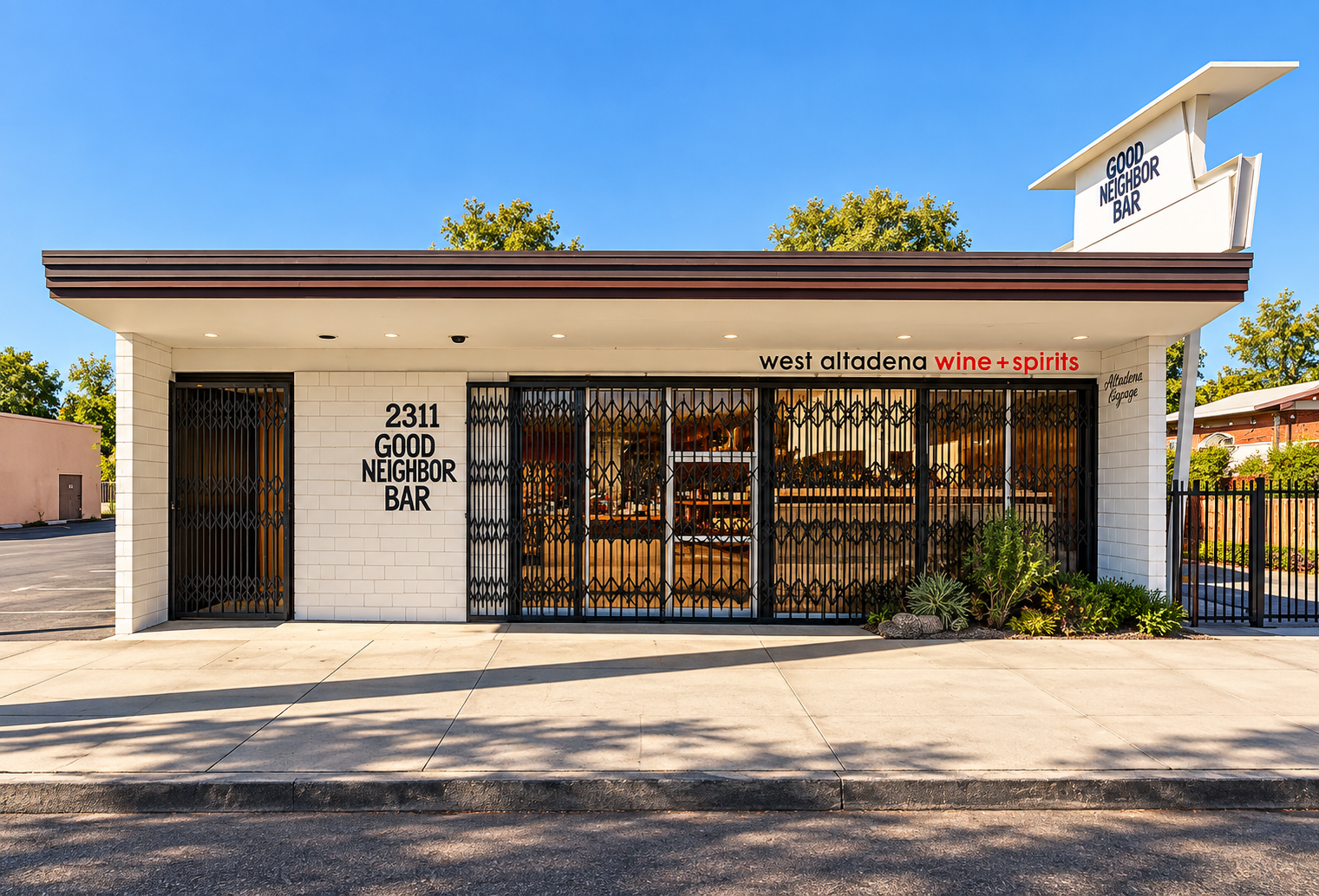 MEP engineering for hospitality architects – 2311 Lincoln in Altadena, California, a 3,500-square-foot commercial renovation for a future bar and wine shop.