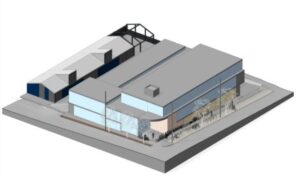 MEP engineering for office architects – 4100 Melrose ground-up development with two new office buildings and a 30-space parking lot in Los Angeles.