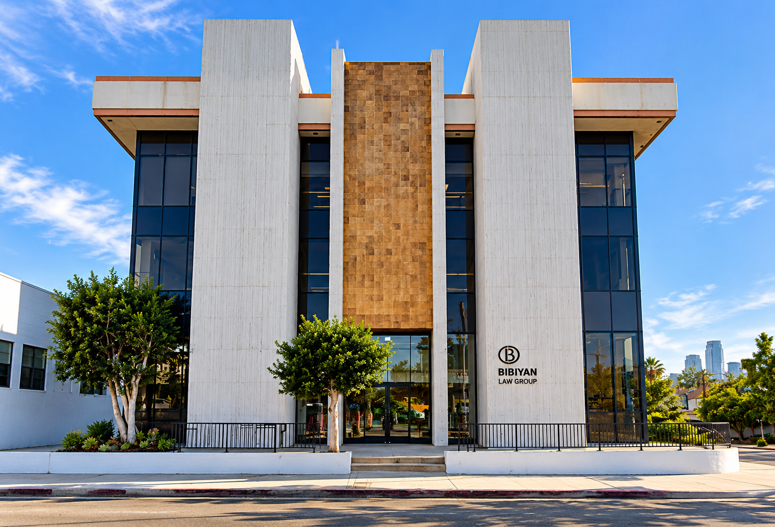 MEP engineering for office architects – Bibiyan Law Firm at 1460 Westwood, a 9,600-square-foot three-story office renovation in Los Angeles.