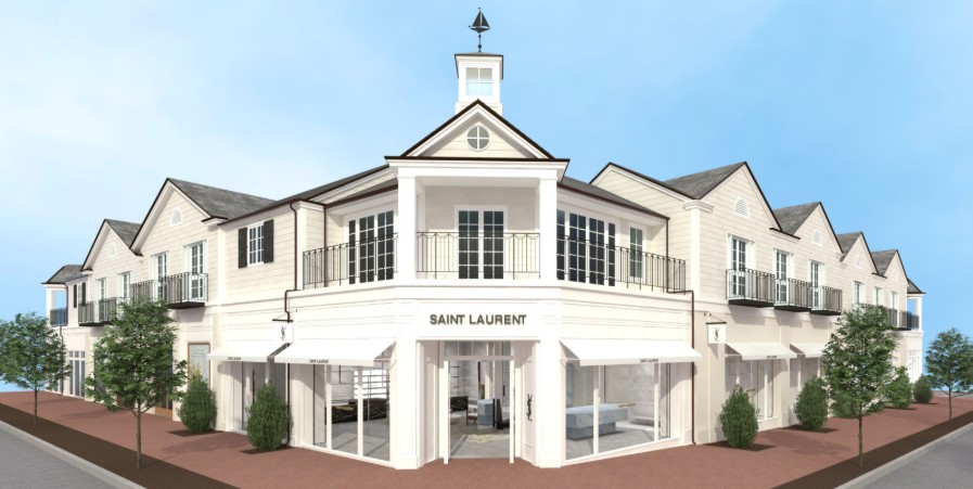 MEP engineering for luxury retail architects – YSL 4,500-square-foot boutique renovation at Palisades Village in Pacific Palisades, California.