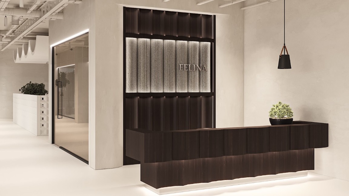 MEP engineering for office architects – Felina Offices 45,000-square-foot, four-floor office, design, and production renovation in Sherman Oaks, California.