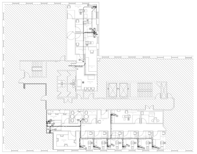 MEP engineering for healthcare architects – 416 Bedford Eye Clinic expansion in Beverly Hills, California.
