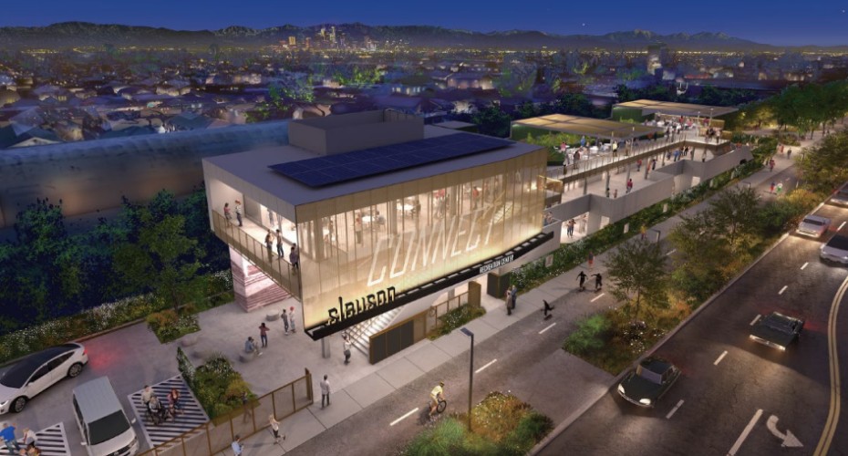 MEP engineering for civic architects – Slauson Connect three-story, 33,000-square-foot modular recreation center and community park in Los Angeles.