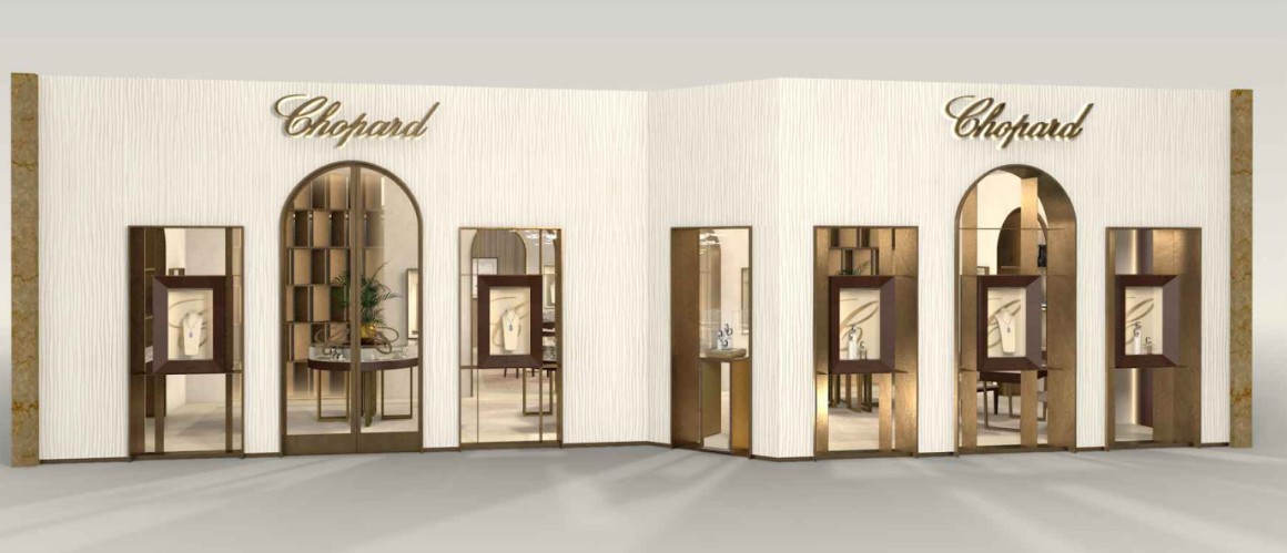 MEP engineering for luxury retail architects – Chopard 2,275-square-foot luxury jewelry and watch boutique renovation at South Coast Plaza in Costa Mesa.