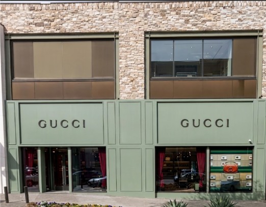 MEP engineering for luxury retail architects – Gucci 4,000-square-foot interior renovation and expansion at The Shops at Clearfork in Fort Worth, Texas.