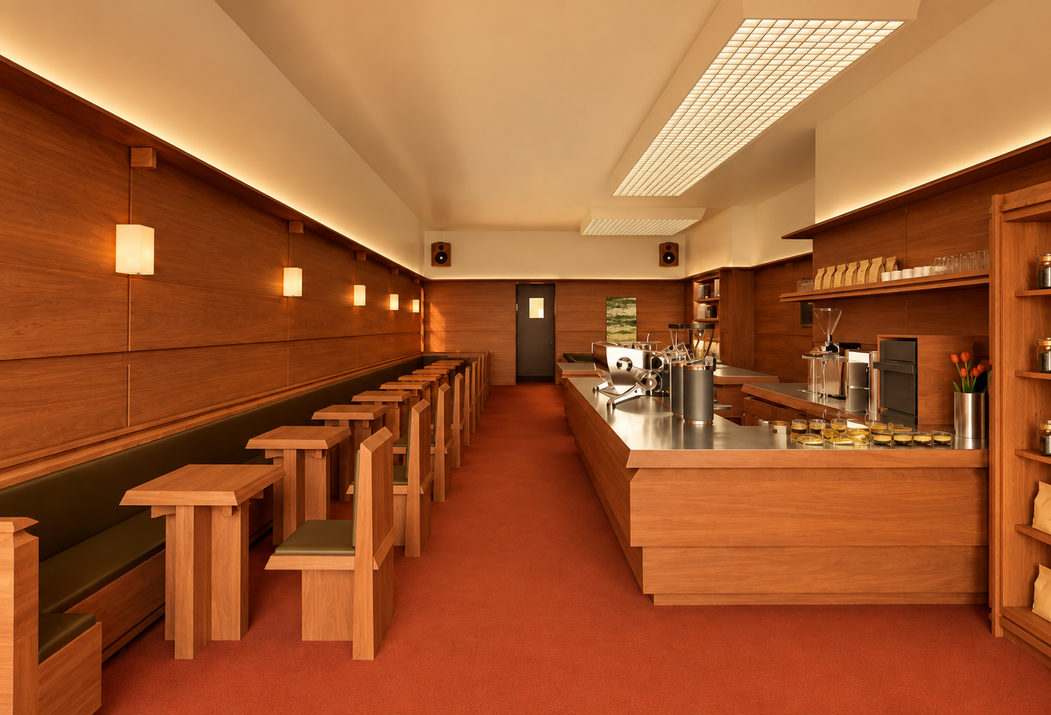 MEP engineering for restaurant architects – Iron & Kin 1,614-square-foot all-electric cafe renovation in Culver City, California.