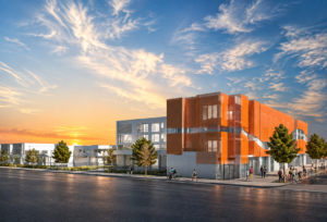 Mechanical and plumbing engineering for affordable housing – MUH 122-unit multifamily and townhome development at 8721 S Broadway in Los Angeles, California.