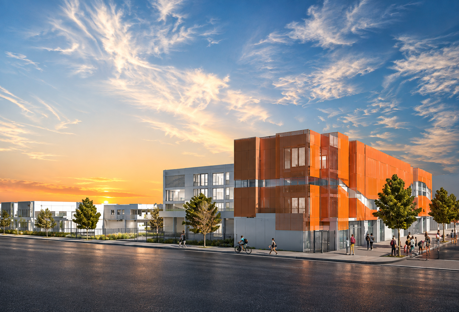 Mechanical and plumbing engineering for affordable housing – MUH 122-unit multifamily and townhome development at 8721 S Broadway in Los Angeles, California.